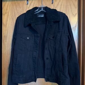 Articles Of Society Black Sherpa-Lined Jacket